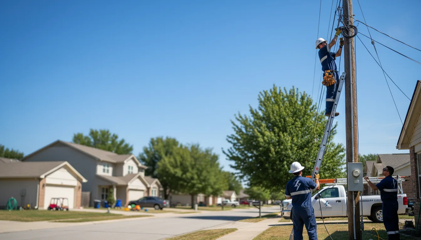 Residential electrician providing installation services in Rocky Hill, KY